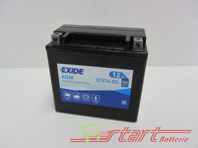 Exide ETX14-BS 12V 12Ah